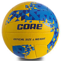 Мяч волейбольный Composite Leather CORE CRV-032 №5 желтый-синий ar