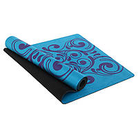 Коврик для йоги Замшевый Record FI-5662-41 размер 183x61x0,3см синий ar