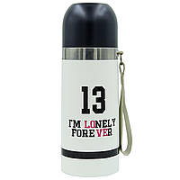 Термос 13 I'm lonely forever Zelart 7178 350мл белый pm