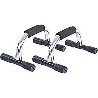 Упори для віджимань Zelart FI-3972 PUSH-UP BAR 15x25 см металік хром pm