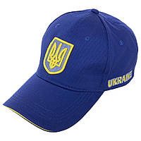 Кепка спортивная (бейсболка) Zelart Украина CO-1929 56-58 синий-желтый pm