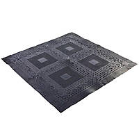 Килимок модульне підлогове покриття для спортзалу Zelart FI-5349 118х118 см чорний pm