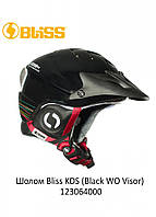 Шолом гірськолижний дитячий Bliss KDS (Black WO Visor) S/M 46-53 Чорний 123064000