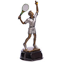 Статуэтка наградная спортивная Большой теннис мужской Zelart C-2669-B11 pm