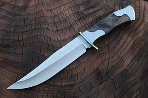 Мисливський ніж з чохлом, рукоятка коричнева