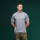 Футболка Basic Military T-shirt. Сірий. Розмір S, фото 3