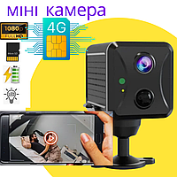 Міні камера 4g під SIM для відеоспостереження з нічним записом, слотом microSD 5мп