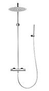 SISTEMA R система душова (термостат для душу, душ d300 мм SS, лійка стік 2 режими латунь, шланг 1500 мм PVC),