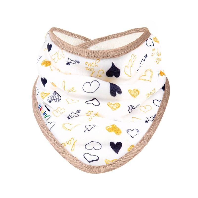 Нагрудник бандана Панда Akuku A1512 сердечка