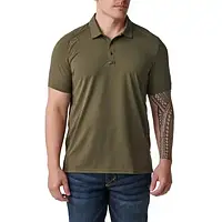 Тактична футболка - поло RANGER GREEN 5.11 тактична з коротким рукавом Paramount Short Sleeve Polo 41221-186