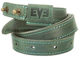 Ремінь жіночий із натуральної шкіри Level 90х2,2 см зелений (mrk)