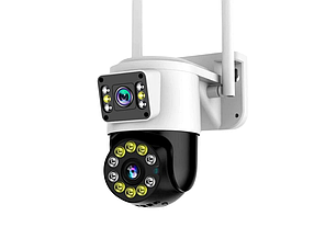 Камера відеоспостереження IP Wi-Fi вулична з 2 незалежними об'єктивами
