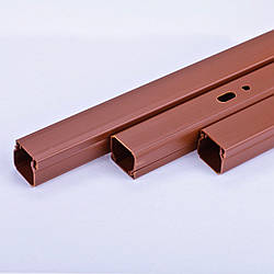 LHD 20x20 Кабельний канал з ПВХ (темне дерево) 20х20мм; Серія LH, довжина 2м
