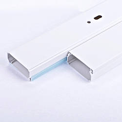 LHD 40x20 Кабельний канал з ПВХ білого кольору 40х20мм; Серія LH, довжина 2м