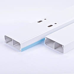 LHD 50x20/1 Кабельний канал з ПВХ білого кольору 50х20мм з перегородкою; Серія LH, довжина 2м