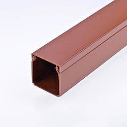 LHD 40x40 Кабельний канал з ПВХ (темне дерево) 40х40мм; Серія LH, довжина 2м