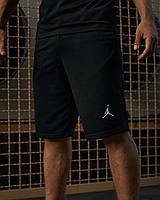 Мужские черные спортивные шорты Jordan двунитка , Летние шорты Джордан черные повседневные стильные trek