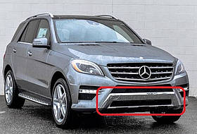 Mercedes-Benz ML-Class W166 Накладка переднього Бампера Хромова AMG Оригінал