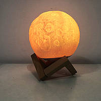 MKL Нічник 3д світильник Moon Lamp 13 см, Лампа світильник 3д нічник, 3D BS-622 світильник нічник