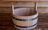 Шайка для лазні 7 літрів з дуба, фото 3