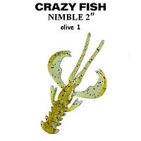 Силікон Crazy Fish Nimble 2" 50-50-1-6- кальмар