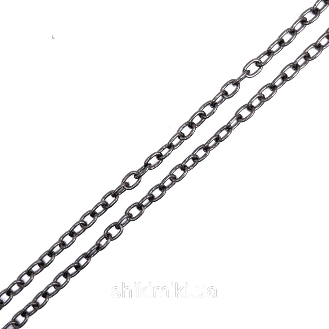 Ланцюжок для сумки Z06-2 середній, колір чорний нікель, фото 1