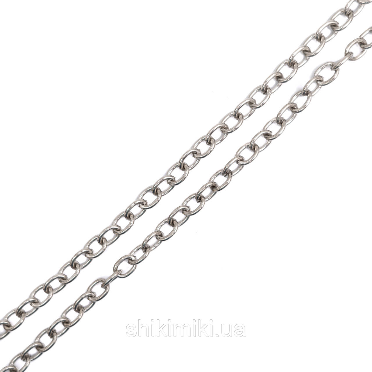 Ланцюжок для сумки Z06-1 середній, колір нікель, фото 1