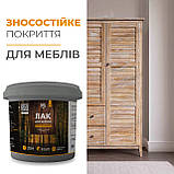 Поліуретановий лак MG™ для дерева трикомпонентний Глянцевий 1кг (А+Б+С) plastall, фото 5