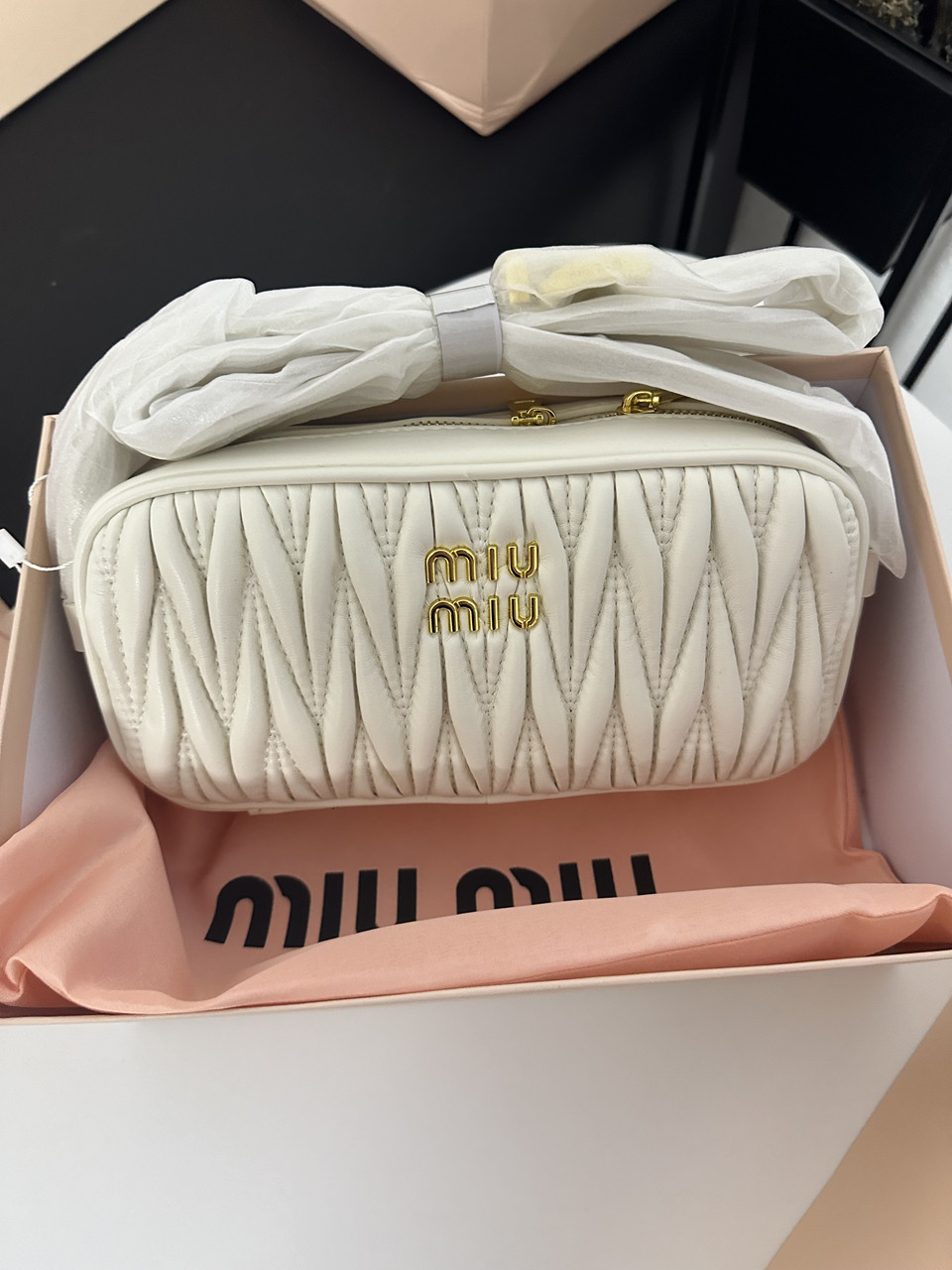 Жіноча сумка Міу Міу біла Miu Miu White, фото 1