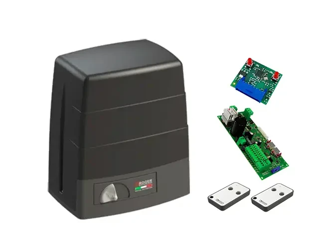 Roger BM30/400 mini kit - автоматика для відкатних воріт вагою до 500 кг і довжиною стулки до 8 м, фото 1