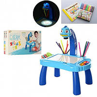 MKL Детский стол проектор для рисования с подсветкой Projector Painting. RA-287 Цвет: голубой
