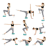 Балансувальна подушка масажна D 33 см надувна з насосом Яніна, фото 10