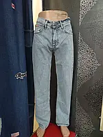 Мужские голубые джинсы трубы котон 28