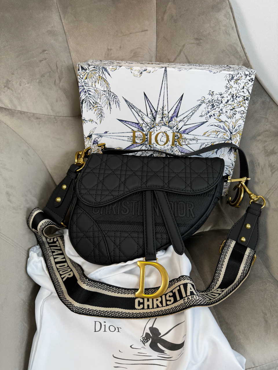 Жіноча сумка Крістіан Діор чорна Christian Dior Black