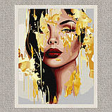 Картина за номерами Неземна двчина з фарбами металік exp 40*50 см Ідейка KHO 8313 exp, фото 2