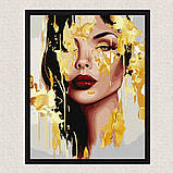 Картина за номерами Неземна двчина з фарбами металік exp 40*50 см Ідейка KHO 8313 exp, фото 4