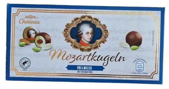 Цукерки Марципанові Шоколадні Chateau Mozartkugeln Alpenmilch 200 г Німеччина