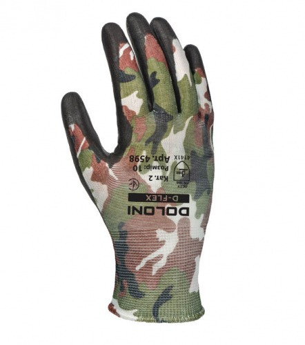 Рукавички Doloni D-FLEX трикотажні з поліуретановим покриттям, р.10