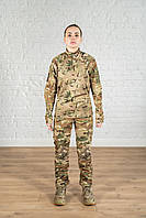 Комплект полевой формы с наколенниками мультикам тактическая rip-stop женский боевой костюм multicam ВСУ OOO