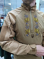 Тактична сорочка з вишивкою "Дуб" колір койот