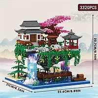 Большой конструктор лего дерево Сакура 3320 деталей, конструктор в китайском стиле
