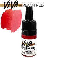 VIVA INK MINERAL LIPS №2 "PEACH RED" Мінеральні пігменти для татуажу