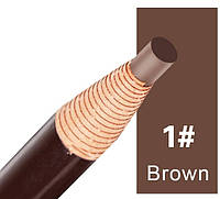 Олівець коричневий для побудови ескізу татуажу з ниткою, що самозаточується.