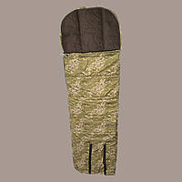 Тактический спальник - одеяло пиксель / Спальник для ВСУ с капюшоном