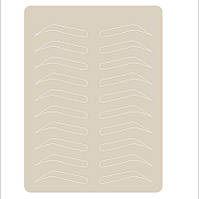 Латексний килимок брови для татуажу білий ескіз