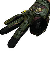 Рукавиці тактичні  мульткам з пальчиками / Тактичні рукавиці / Рукавиці військові для ЗСУ