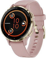 Смарт-годинник Garmin Venu 3S Soft Gold Stainless Steel Bezel with Dust Rose Case and Silicone Band