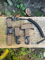 Набор тактических карабинов койот /карабин+держатель для перчаток+страховой шнур