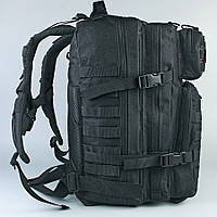 Тактичний рюкзак Tactic 1000D для військових, полювання, риболовлі, походів, подорожей та спорту. IY-332 Колір чорний