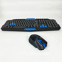 Ігровий комплект миша та клавіатура usb HK-8100 / Комплект клавіатура та мишка для VZ-352 пк комп'ютера